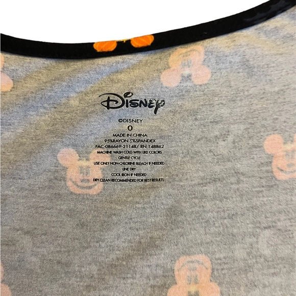 Mickey Mouse pumpkin head Lehigh low hem baby doll shirt - Picture 4 of 10